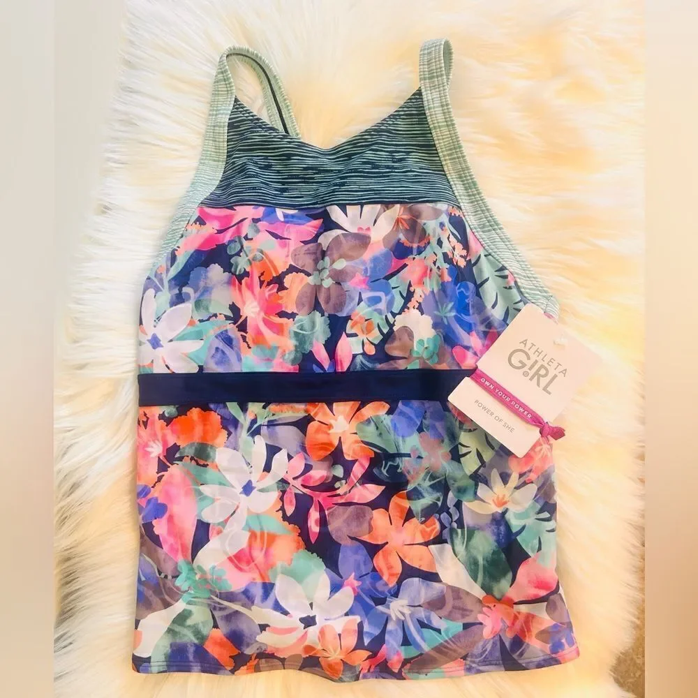 NWT Athleta Girl Surfs Up Tankini Top!